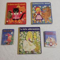 5 libri illustrati vintage fiabe bambini
