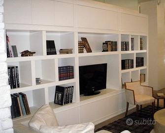 libreria quadrotto 18 ante push pull laccata