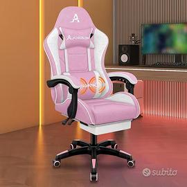 Sedia Gaming/Poggiapiedi /Cuscino Massaggiante