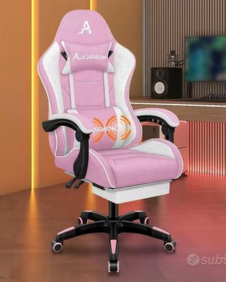 Sedia Gaming/Poggiapiedi /Cuscino Massaggiante