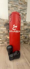 Sacco da boxe Gimer e guantoni