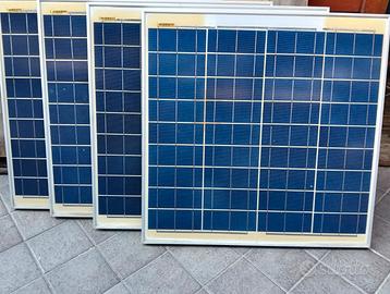 4 Pannelli fotovoltaici policristallino da 50 watt