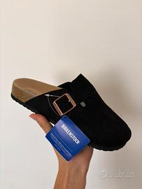 Birkenstock boston nera in camoscio taglia 39