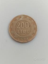 moneta del 1978 lire 200
