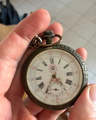 Perseo Swiss 17 Rubini Orologio da Tasca Vintage