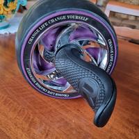 Set Rullo Addominali+tappeto yoga+2 maniglie