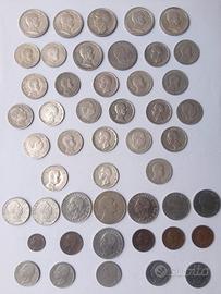 48 Monete Argento ed altro Regno d'Italia 