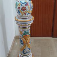 Colonna e lampada Deruta