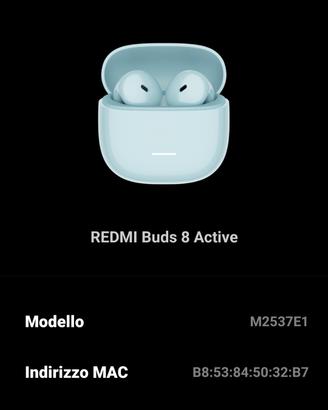 Cuffie/Auricolari Blutooth Redmi buds 8active