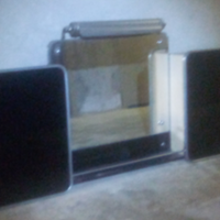 Specchio con armadietti laterali fine anni 50