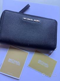 Portafoglio Michael Kors in pelle nero
