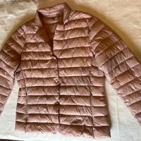 Piumino donna color rosa, cipria, mai usato
