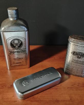3 Scatole in Latta Jägermeister Motorola Cuba