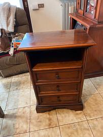 Porta telefono in noce