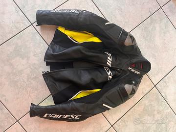 Giacca moto in pelle dainese tg46