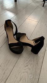 Sandalo nero tqcco basso