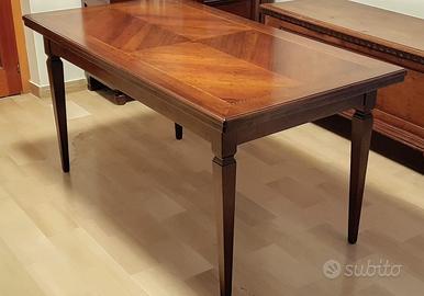 Tavolo in legno Color Noce 160x85x80cm allungabile