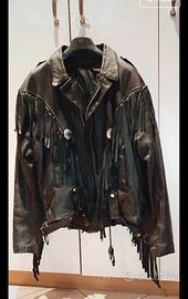 Giubbotto  biker moto frange custom