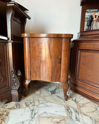 comodini art decò in legno massello
