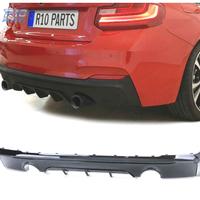 DIFFUSORE BMW F22 F23 LOOK M PERFORMANCE NERO LUCI