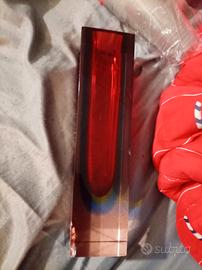 vaso alto vintage di murano glass sommerso 