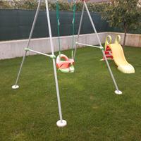 Altalena SMOBY plus IN METALLO h180 con scivolo
