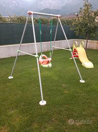 Altalena SMOBY plus IN METALLO h180 con scivolo
