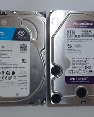 N.2 HARD DISK 3.5" 2TB