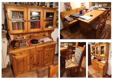 mobili stile rustico legno massello