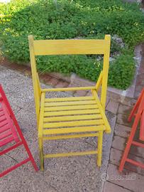 sedie pieghevoli legno 