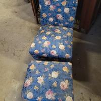 poltroncina con suo sgabello