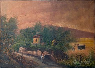 Dipinto a olio  "Angelo di Santo"