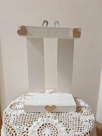 mensola artigianale/ shabby/ alzatina