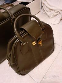 Set valigie in pelle