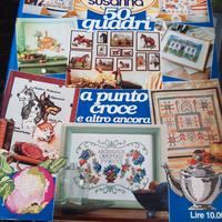 Libro  con spiegazioni punto croce