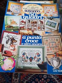 Libro  con spiegazioni punto croce