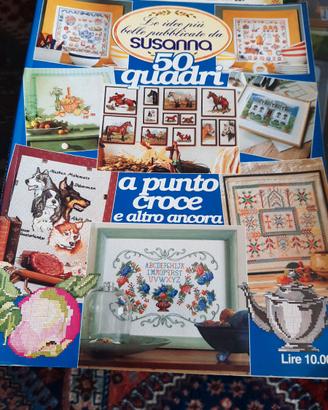 Libro  con spiegazioni punto croce