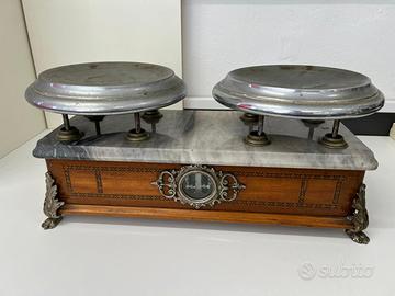 BILANCIA DA FARMACIA VINTAGE RIPIANO IN MARMO