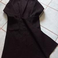 Cappotto lungo nero,  donna