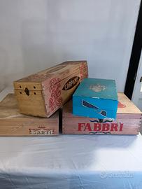 casse legno pubblicitarie fabbri martini carpano