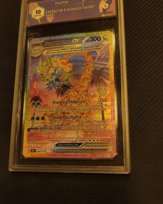 Pokémon Exeggutor di alola ex graad 10 italiano 