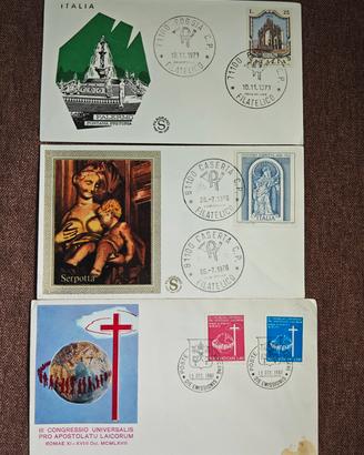 3 Buste Primo Giorno di Emissione (FDC)