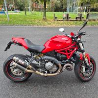 Ducati Monster 821 red rossa - sc project - 2018