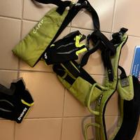 Imbrago camp + guanti per ferrata