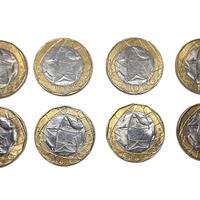 LOTTO 8 MONETE 1000LIRE 1998 GERMAN UNITA KM#194