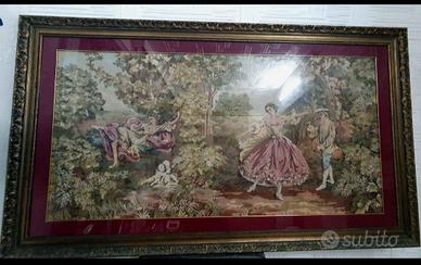 Quadro con cornice dorata antica