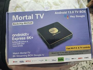 Tv Box Mortal 8K 4+64 Gb Google tv