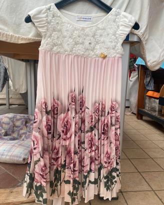 Vestito bambina taglia 32 (7-8 anni) made in Italy