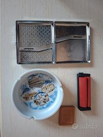 Posacenere, porta sigarette, rollatrice