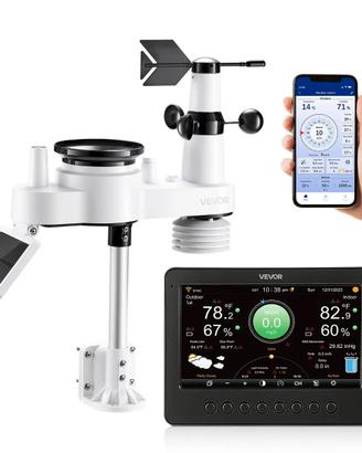 Stazione Meteorologica Wi-Fi Schermo TFT 185,9 mm